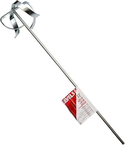 Mezclador de lodo para paneles de yeso - LEVEL5  Eje de 32 pulgadas de cabeza de 7 pulgadas  Grado profesional  paleta de accesorio de taladro extra