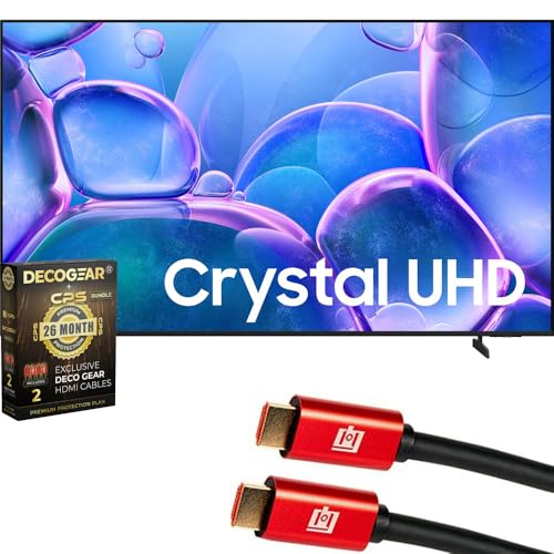Image of Samsung UN65U7900FFXZA 65 inch U7900F Series UHD 4K Smart Tizen TV (2025) Bundle with Deco Gear 6Ft HDMI Cable & Deco Gear CPS Exclusive 26 Month Protection Pack (BEACH-CPS-26M750)