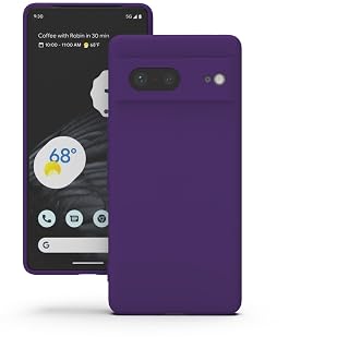 YATWIN Silicone Back Case for Google Pixel 7, Soft-Touch Phone Back Cover for Google Pixel 7 - Purple