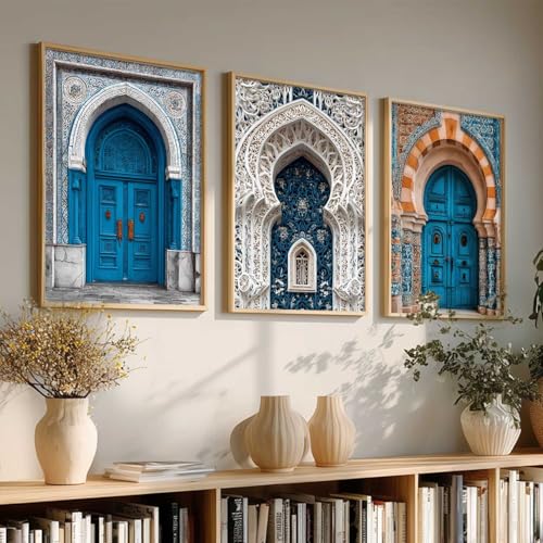 Image of kotart Traditional Indian Wall Art Painting for Living Room | Paintings Frame For Home Decoration | Framed Wall Painting for Home Room Bedroom Office Wall Decor Set of 3 (13X17 inch)