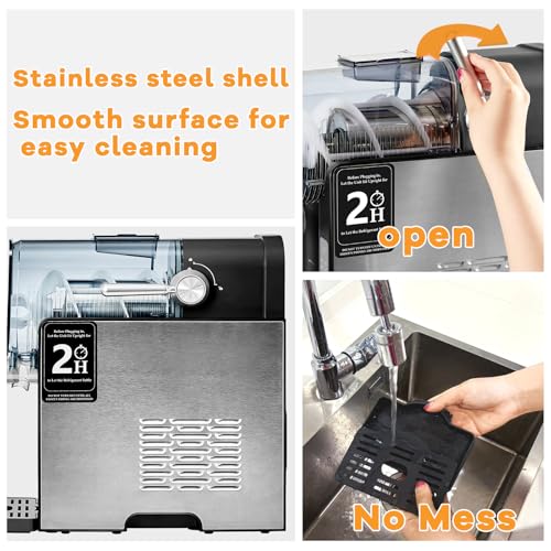 Slushie Machine for Home - 88oz No Ice Needed Frozen Drink & Slushy Maker with Auto-Clean, 6 Preset Programs (Margaritas, Frappés and More) & LED One-Touch 12h Reservation for Summer Party