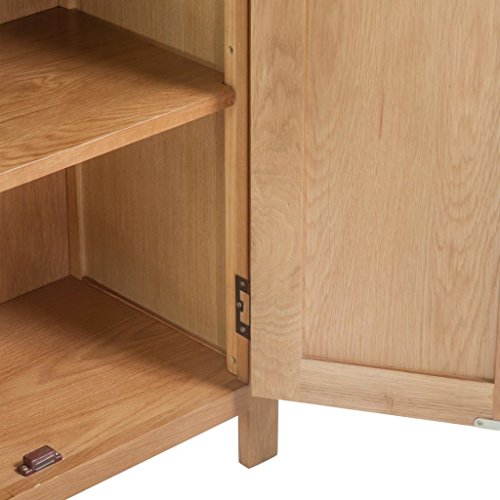 Festnight Antique Sideboard Buffet Storage Cabinet Solid Oak Kitchen Dining Room Furniture