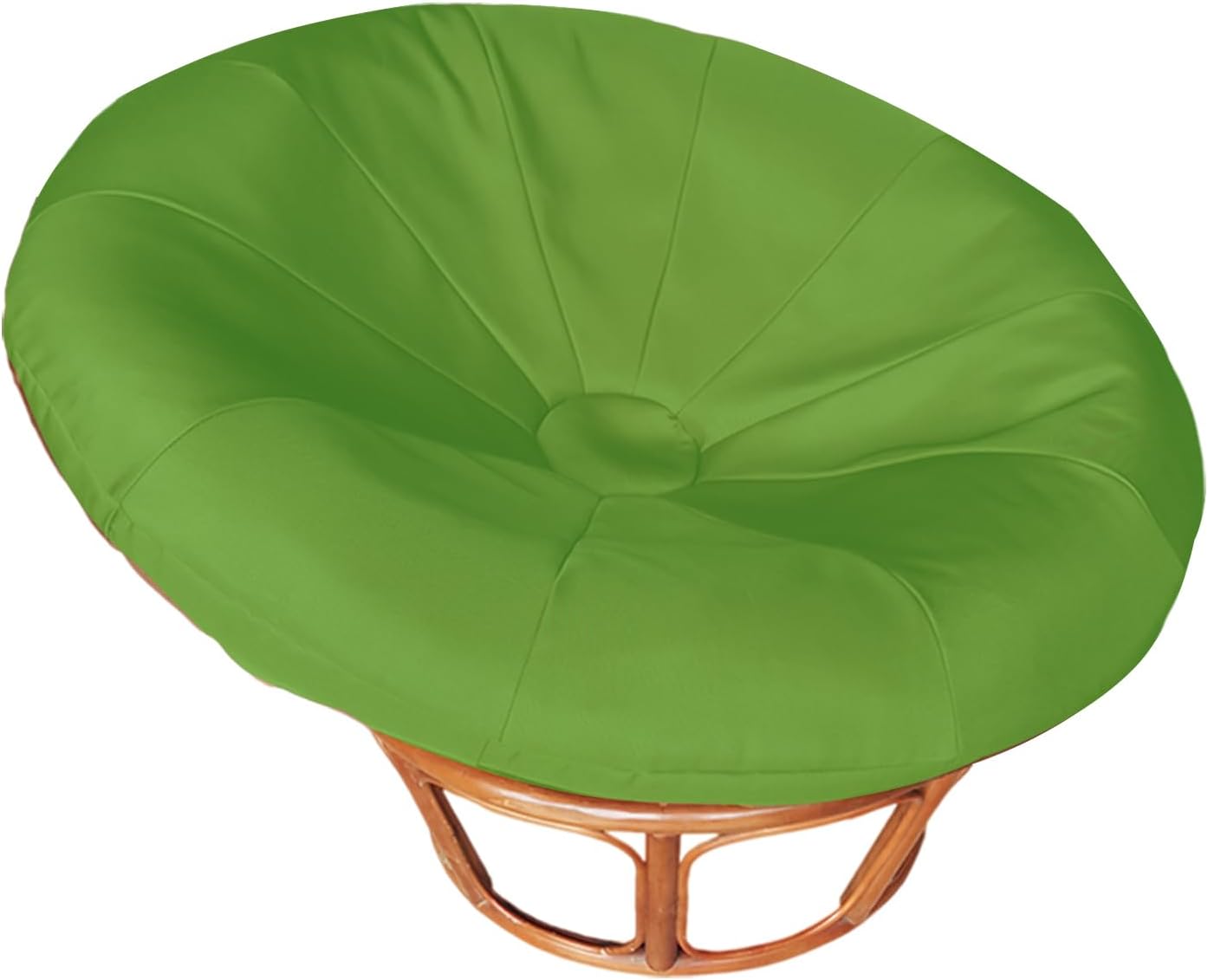 Papasan Chair Cushion Covers, Outdoor Indoor Cushion Waterproof Slipcover for Papasan Chair Cushion, with Elastic Band Designed for Papasan Cushions (for 41~47in, Grass Green)