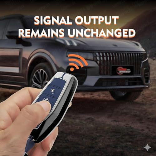Image of SHOPOFLUX Metal Key Cover Compatible with Mahindra XUV 500 Smart Key | Accessories
