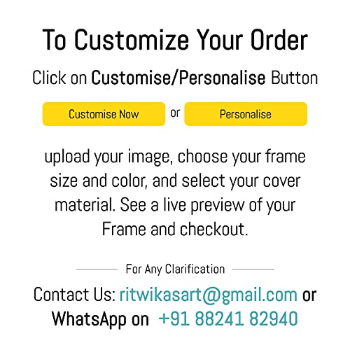 Image of Ritwika's Wood Personalized Wall Mount Rectangular Photo Frame With Your Picture Upload|Customised Gift |Available In Two Sizes (9.5X13.5 Inches And 13.5X19.5 Inches) And Two Colours, Black