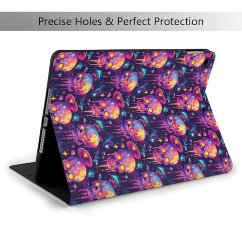 Étui pour iPad 10.2 tête de mort colorée - Housse folio pour iPad 9e/8e/7e génération - 2