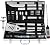 grilljoy BBQ Grill Tool Set, 24pcs Stainless Steel BBQ Accessories in Aluminum Case, Premium Complete Outdoor BBQ Utensil Gift Set for Man