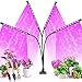 Produktbild Pflanzenlampe LED, Pflanzenlicht, Pflanzenleuchte 80W Wachsen Licht mit 40 COB Leds, Wachstumslampe Vollspektrum Wachstumslampe für Zimmerpflanzen mit Zeitschaltuhr, Plant Lights Stufenloses Dimmen.