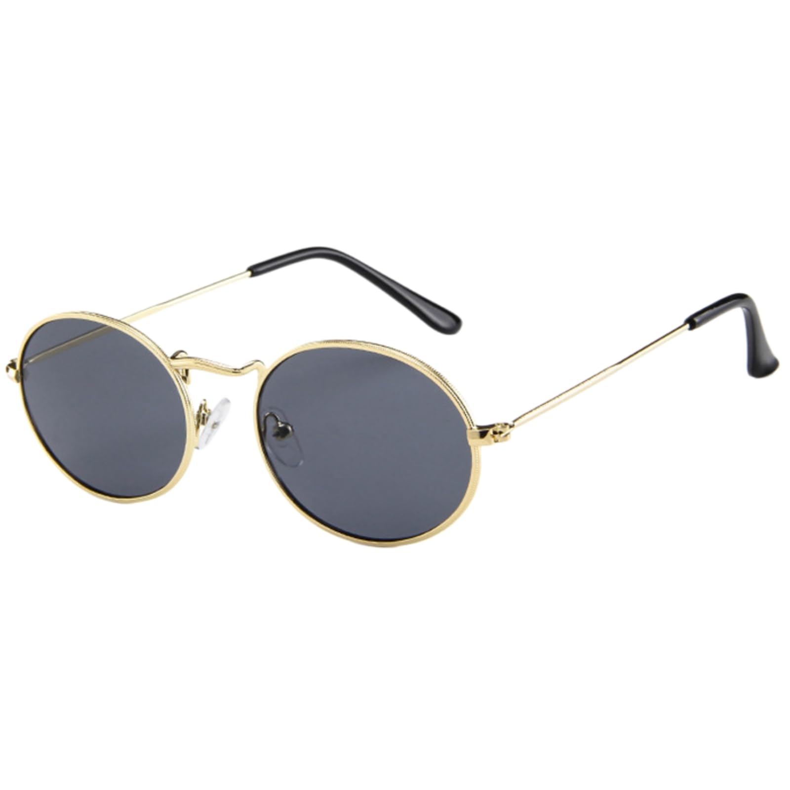 Lunettes de soleil petites femmes jaune ovale pour vos sorties en ville et festivals de mode