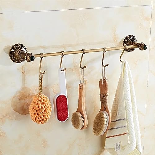 Support de rangement salle de bain rétro en laiton avec fixations - 2