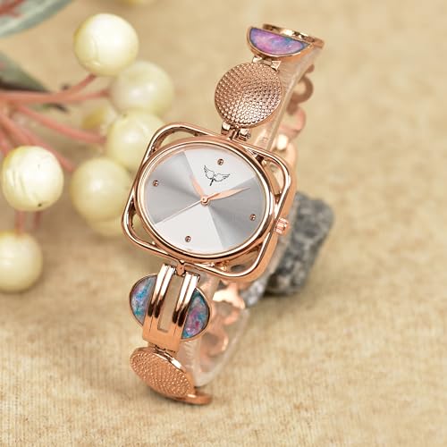 Image of WHITE BIRD Pearl Analog Multicolor Dial Women's Bracelet Watch