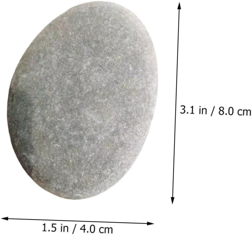HOMOBABE 8pcs DIY Painting Stones River Rocks for Outdoor Landscaping Flat Rocks for Painting
