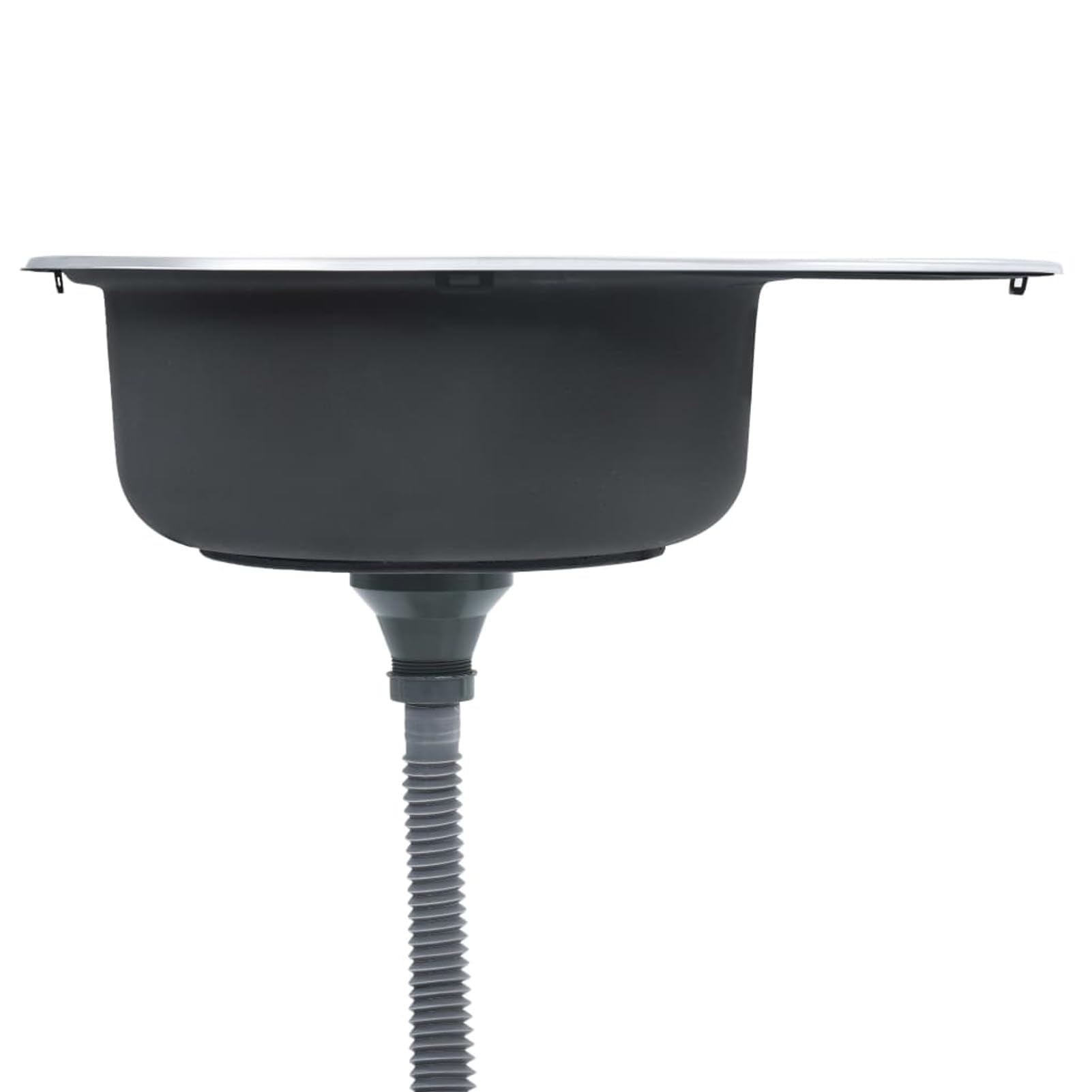 Gecheer Fregadero Cocina con colador y sifón Acero Inoxidable Ovalado,Encimera Cocina,Mueble Pila lavadero,Type 1