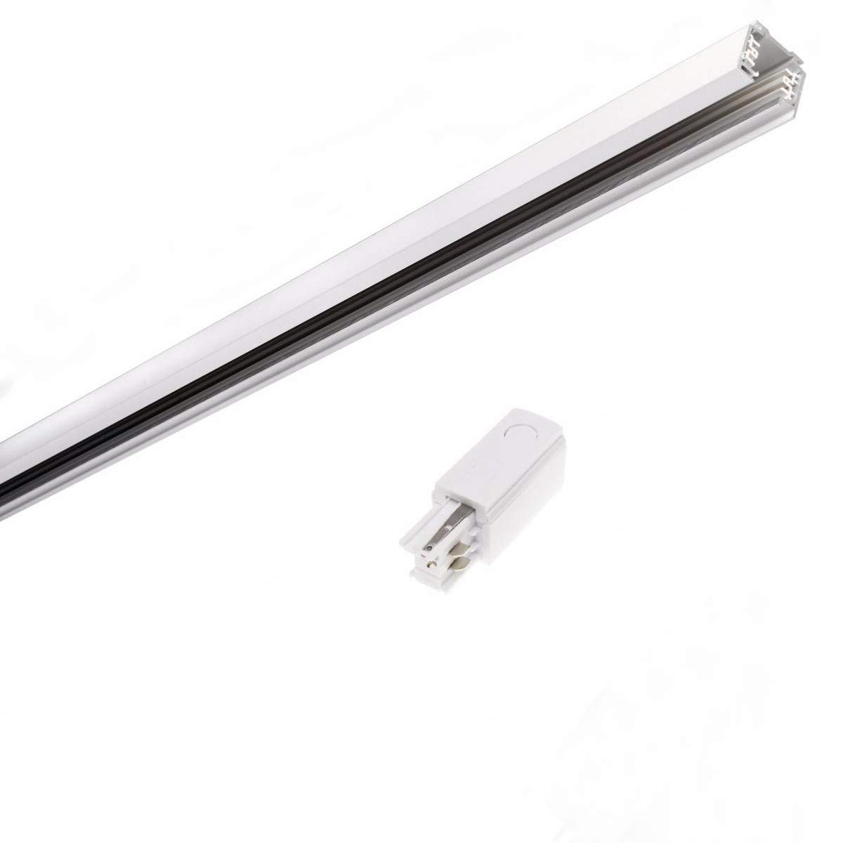 Rail Triphasé pour Spot LED 1,5m BLANC - SILAMP