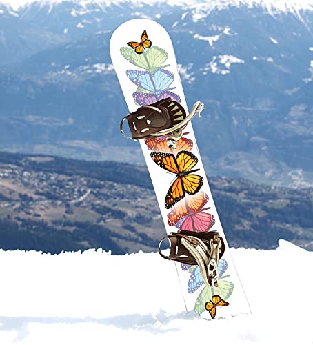 Snowboard Wrap 281 - Butterfly Snowboard Graphic Decal - Includes Application Squeegee - 14 inch x 65 inch fits most snowboards