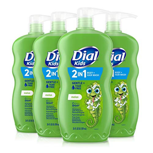Dial Kids 2-In-1 Body+Hair Wash, Melon, 24 Fl Oz (Pack Of 4) #TOP5