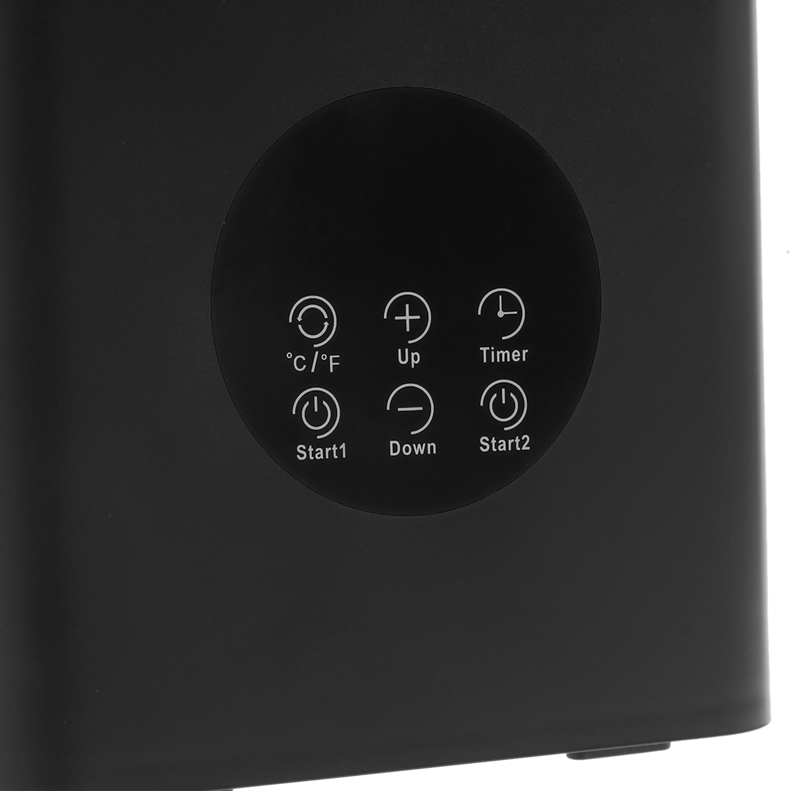 Massageölwärmer 30-65℃ Zeiteinstellung LED-Anzeige 4 Flaschen Salon Spa Schwarz