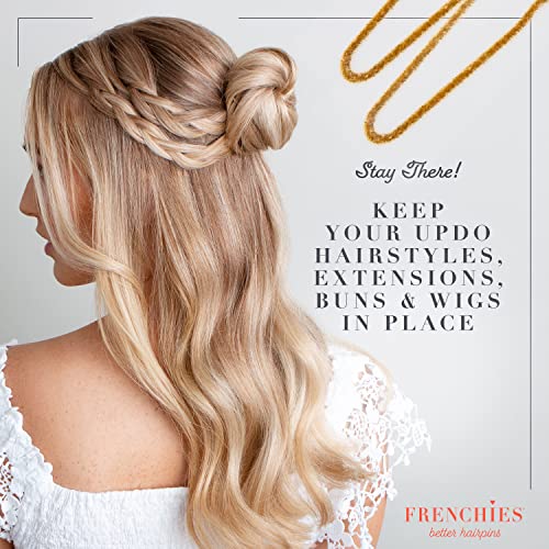 Frenchies Ultra Flocked Extra Soft French Twist Hair Pins: The French Hair Pins For Buns, Wedding Updo Hairstyles, Hair Extensions + Wigs, 20 Count, Blond #TOP5