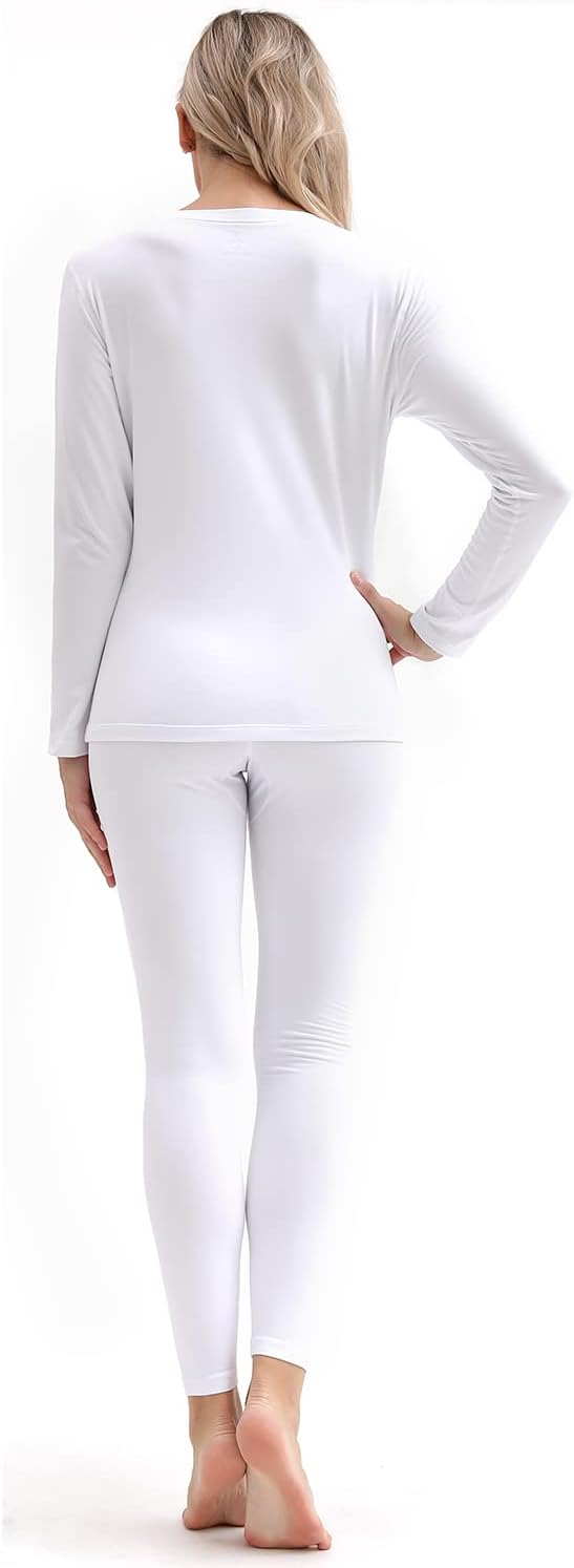 PISIQI Thermal Underwear Women Ultra-Soft Long Johns Set Base Layer Skiing Winter Warm Top & Bottom - Image 5
