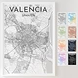 Mapdify Valencia personalisiertes Stadtposter, dein 