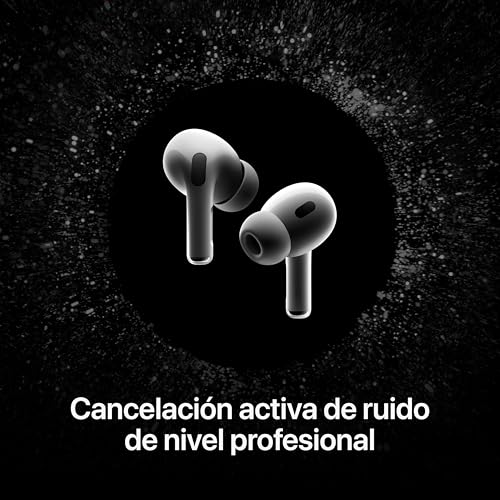 Imagen promocional destacando la cancelación activa de ruido de los AirPods Pro 2