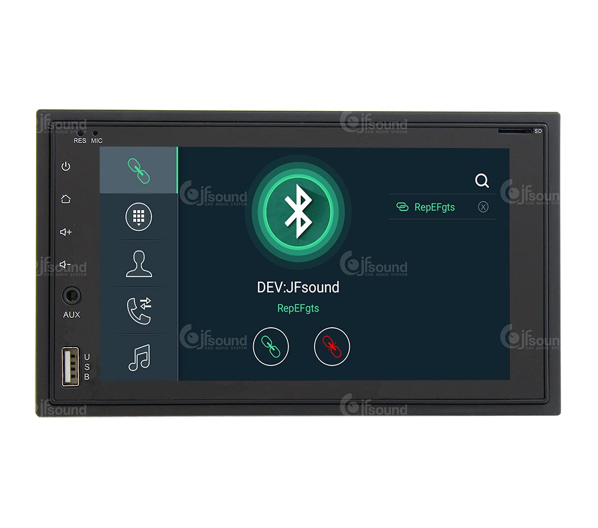 Jf Sound car audio system Autoradio 2 Din Android GPS Bluetooth WiFi USB DAB+ Touchscreen 6.2" 8core Carplay AndroidAuto, JF-227-X9C, Schwarz