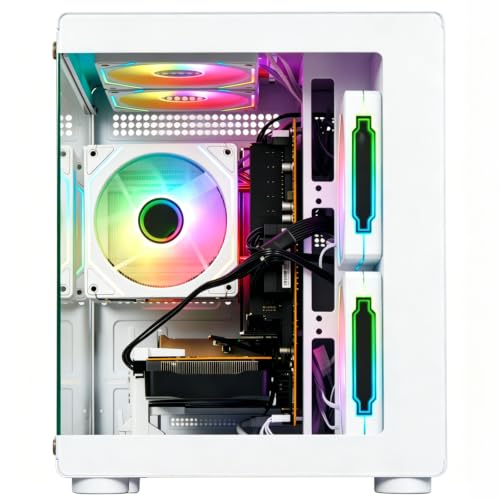 Image of Gaming PC Desktop Computer - Ryzen 7 4700LE, Radeon RX 6500XT 4GB | 512GB SSD, 16GB DDR4 3200MHz RAM, WiFi 6 for 1080p Gaming, Streaming, Esports, School & Home Office