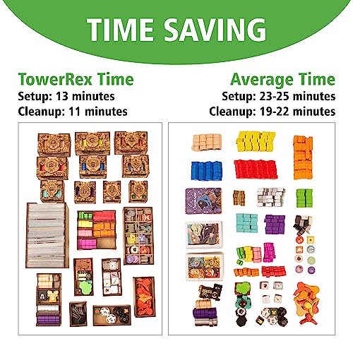 Image of TowerRex Organizer for Root Board Game and Underworld, Riverfolk, Marauder, Clockwork Expansions, Storage Insert, Accessories Upgrade