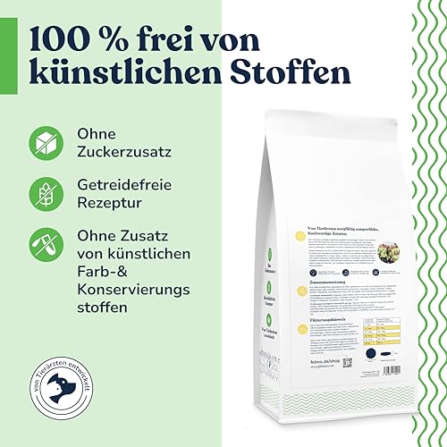 felmo Premium Trockenfutter für Hunde (2 KG) mit 50% Ente – Süßkartoffel & Orange – ohne Zucker- und Getreidezusatz – enthält essenzielle Vitamine, Präbiotika & Omega-Fettsäuren – leicht verdaulich