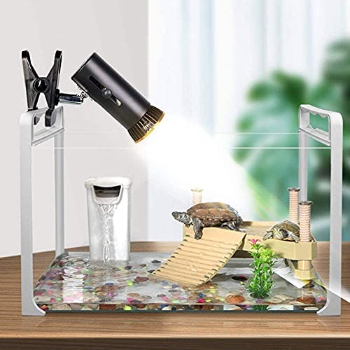 Buraq Pets Halide Base Reptile Heat Lamp , 25W UVA UVB Turtle Basking