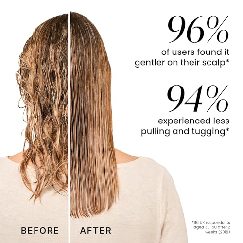 Tangle Teezer Ultimate Detangler Haarbürste für Coloriertes, Feines & Dünnes Haar – Sanfte Zweistufige Borsten Reduzieren Haarbruch & Ziehen – Sanft zu Empfindlichem Haar – Dunkles Petrol
