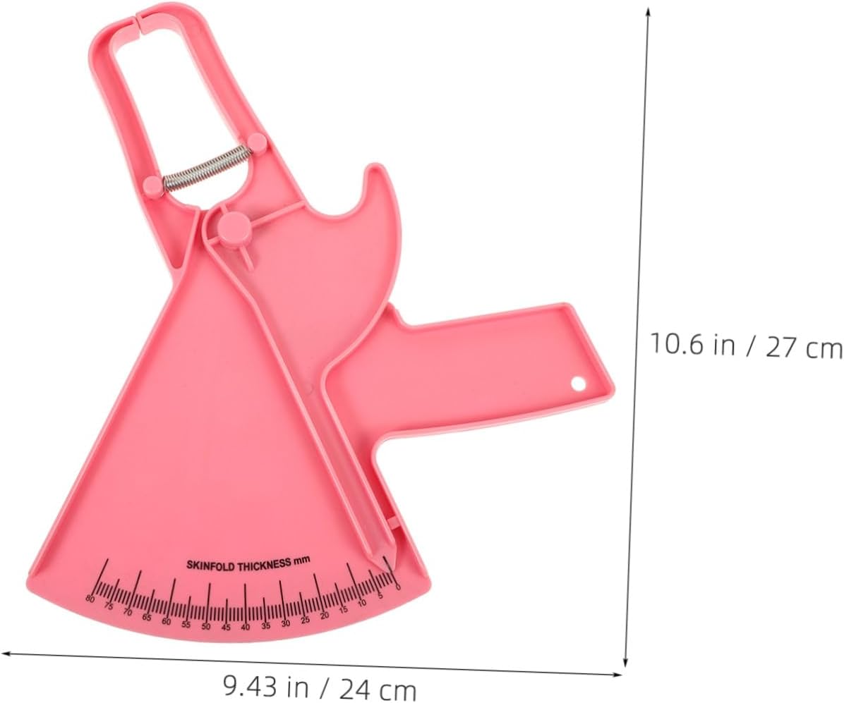 2pcs Body Fat Calipers Measurement Tool for Body with Easy Operation and Plastic Material, Accurate Fat Caliper for Home and Gym Use to Monitor Progress and Keep Health