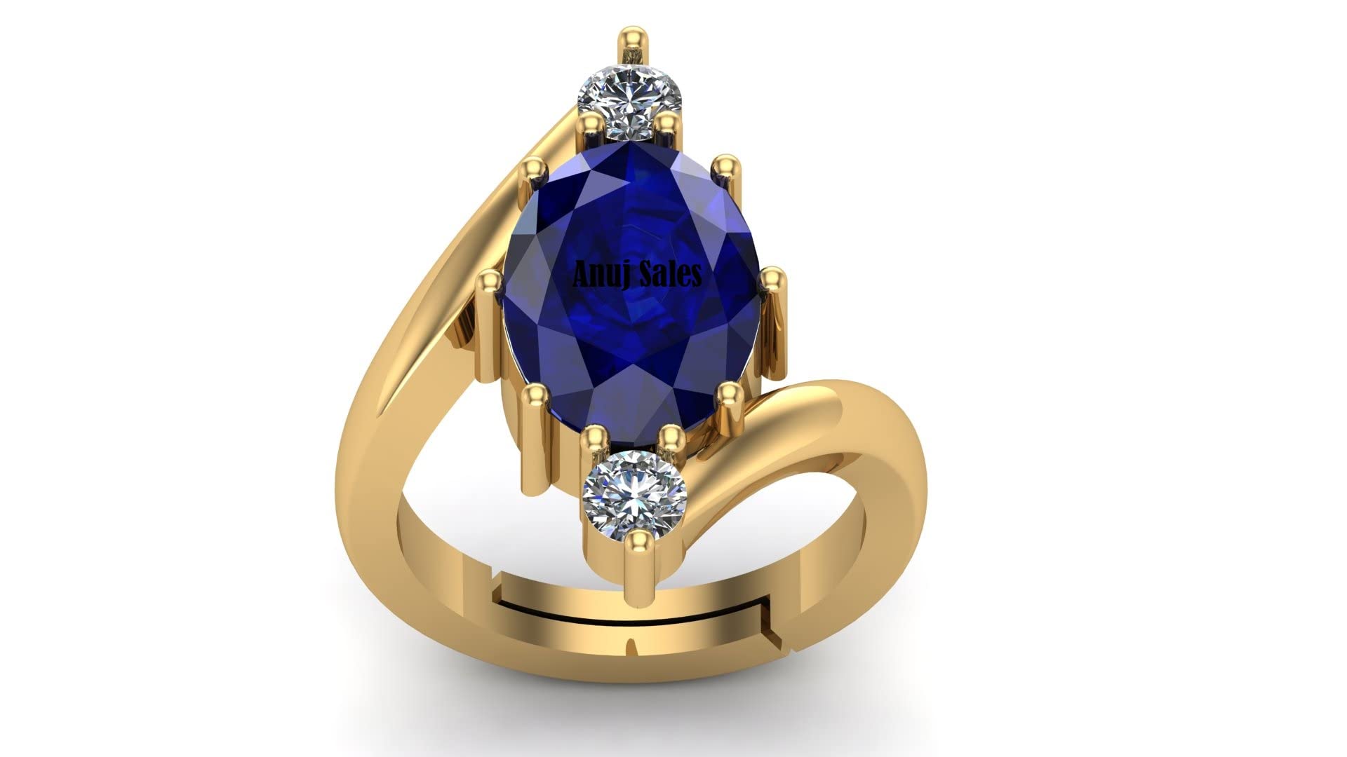 Anuj Sales 6.25 Ratti 5.25 Certified Original Blue Sapphire Gold Plated Ring Panchdhatu Adjustable Neelam Ring for Men & Women by Lab Certified (B09Z8FK1RN) Amazon Price History, Amazon Price Tracker