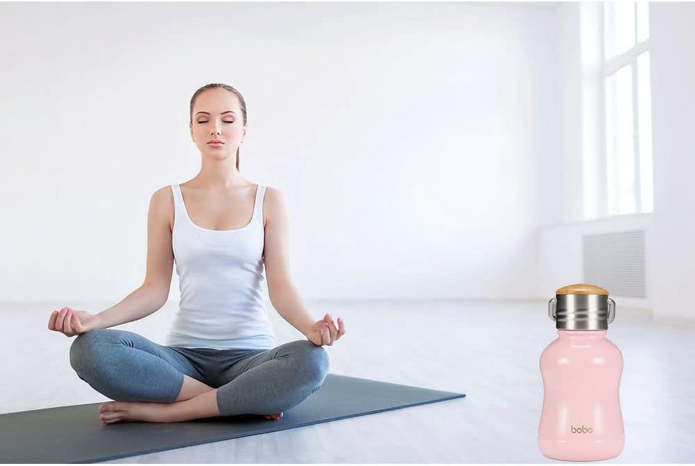 YOHKOH Mini Vacuum Insulated Water Bottle With Bamboo Lid - Stainless Steel Thermos Water Bottle for Women Girls Kids, Metal Sports Hot and Cold Water Bottle Leak-Proof BPA-Free (6.4oz,Pink) - Image 7