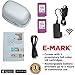 SBLABELS COLOP e-Mark Electronic Marking Device and Two 153562 Ink Cartridges Bundle/Digital Stamp and Two Multicolored Ink Cartidges/Mobile Printing