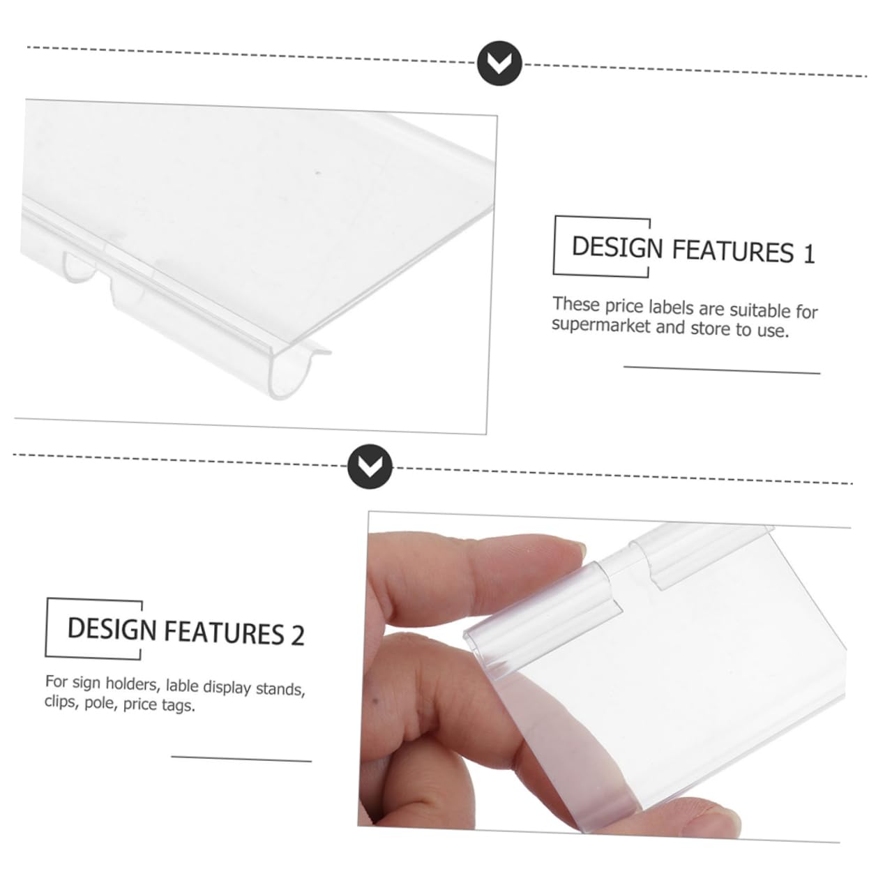 ULTECHNOVO Lot de 2 Porte-étiquettes Pratiques Présentoirs pour Marque-places de Mariage 100 Pièces
