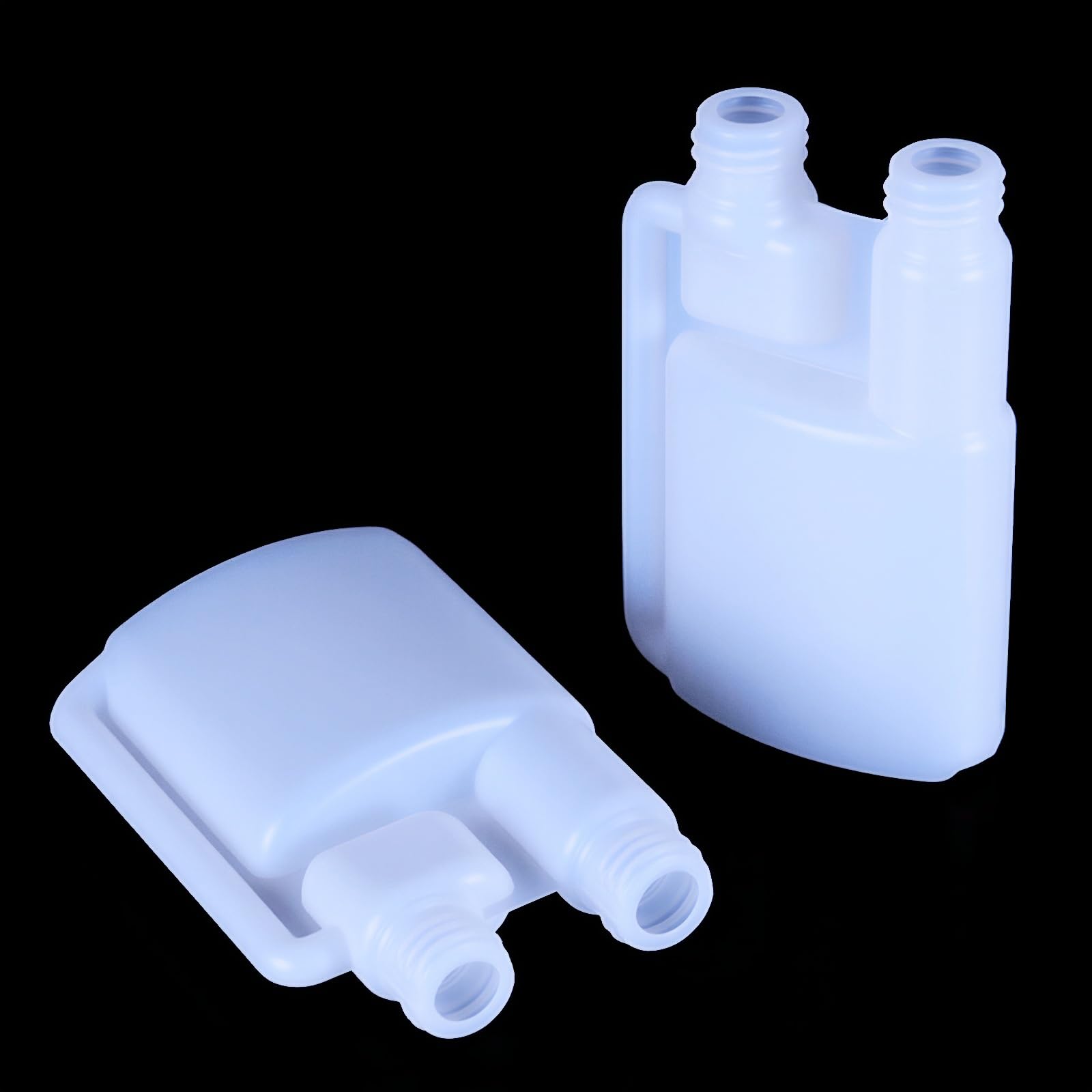 2-Pack HDPE Squeeze Dispenser Bottles with Funnel