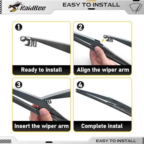Image of Rear Wiper Blade 14 inch, OEM Replacement for Hyundai Tucson 2016-2020, Mazda CX-5 2013-2023 /CX-7 2007-2012 /CX-9 2007-2023, Jeep Cherokee 14-22 +More Rear Windshield Wiper (14-A)