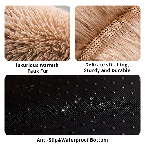 YOJOGEE Small Cat Bed for Indoor Cats Self-Warming Donut Kitty Bed for Small Cats Keeping Warm Washable Pet bed with Anti Slip Base - Image 3