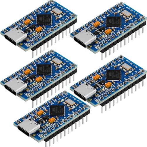 Atmega32U4 5V 16MHz lot de 5 microcartes avec en-tête à broches