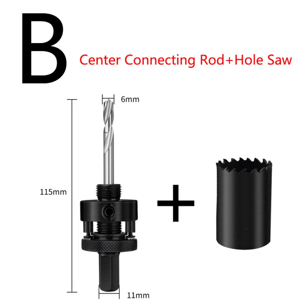 1 sztuk 35-114mm Bi-Metal M42 otwornice Bit do obróbki drewna żelazo ze stali nierdzewnej plastikowy zestaw do cięcia aluminium zestaw wierteł, b