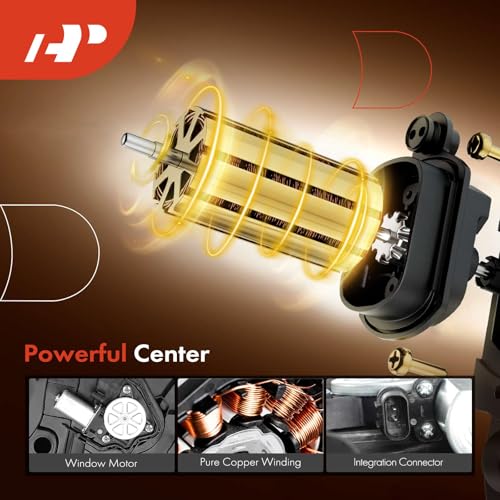A-Premium Front Passenger Side Electric Power Window Regulator with Motor Compatible with Hyundai Tucson 2016-2022, Sport Utility, with Panel - Thumbnail 4