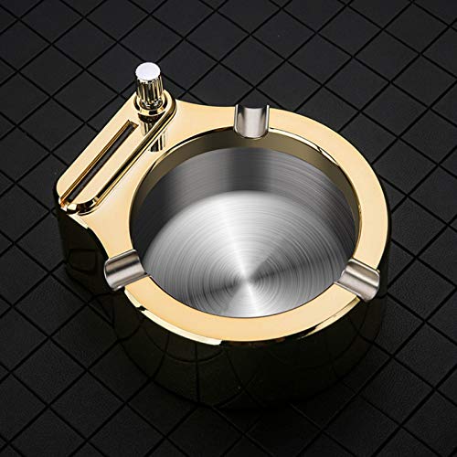 Blair Retro Metal Ashtray Ten Thousand Match Lighter Multifunction Ashtray - Thumbnail 3