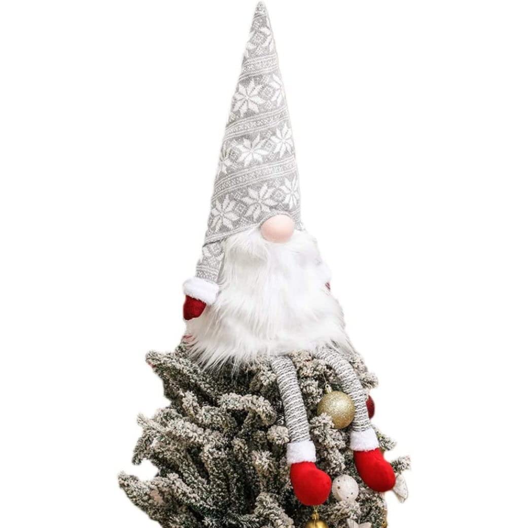 CAKEEYUM Gnome Christmas Tree Topper, Gnome Christmas Ornaments Santa Gnomes Plush Party Decoration Ornament Supplies Tree Topper, Toppers, Gnomes Plush, Star