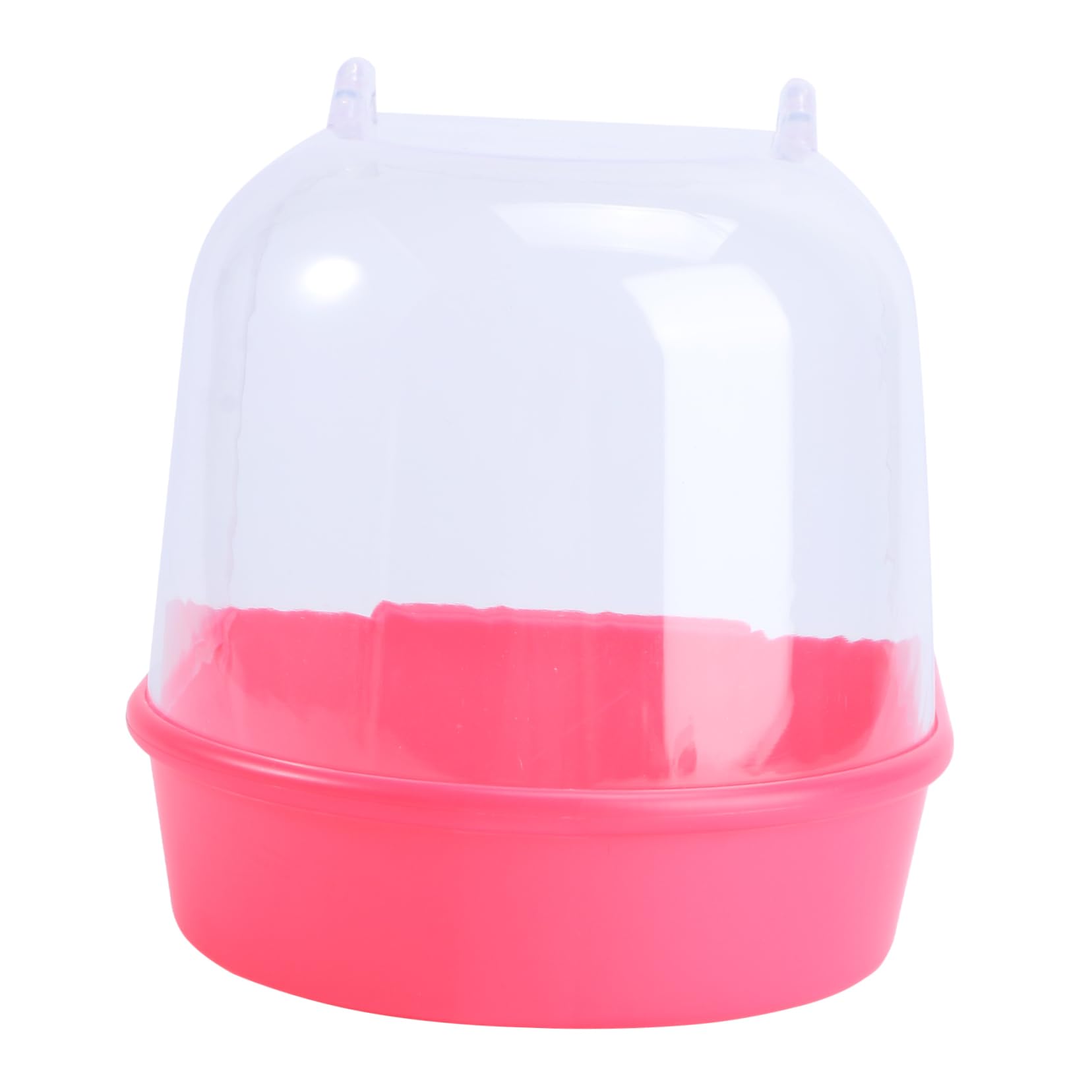 TOYANDONA Bird Bath for Small Birds Design for Canaries and Parrots Easy to Install Comes Red and Showers