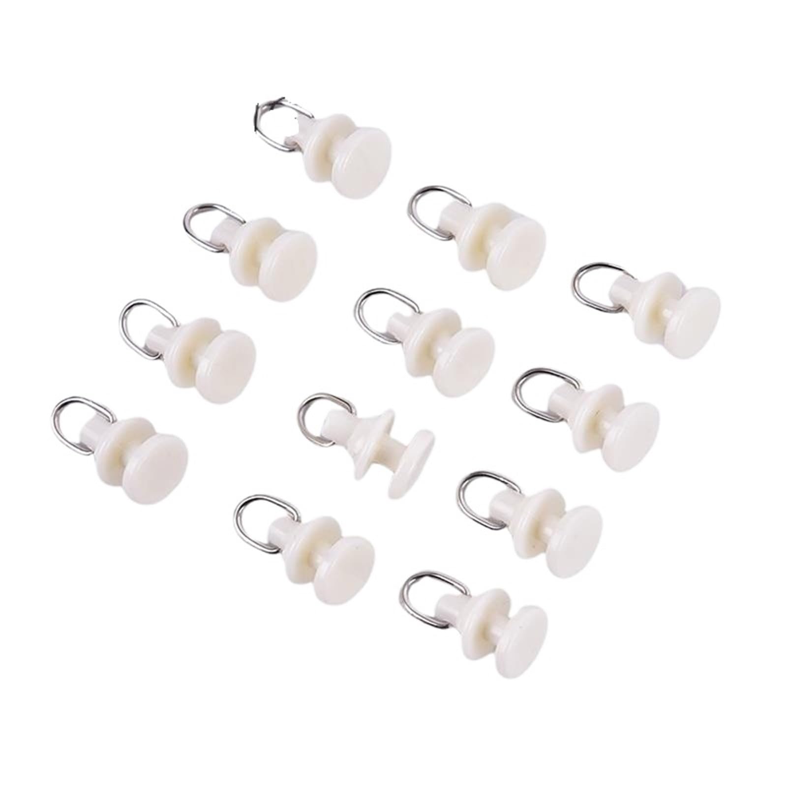 Curtain Track Rollers 40pcs Curtain Track Glider Rail Hook Rollers Tracks Accessories For Camper Van Motorhome Caravan Boat For the living room