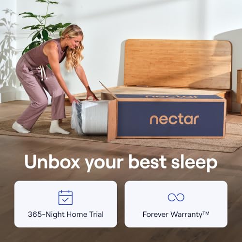 Image of Nectar Ultra Hybrid 15 inch King Mattress - Medium Firm - Cooling Fibers & Temperature Regulating Material - Back Pain Relief - Zoned Ergonomic Support Layer - 365-Night Mattress Trial