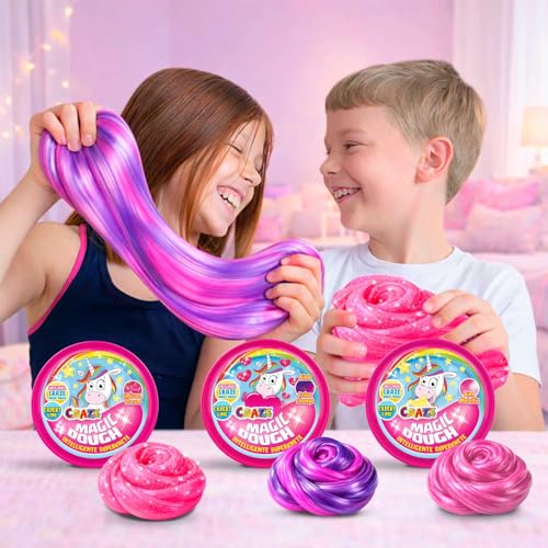 Magic Dough Expert Unicorn - Intelligente Knete Pink, Rosa knete Einhorn - Kinderknete 70 g Dose
