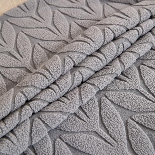 Image of HOMETHREADS Stretchable Elastic Jacquard Chair Seat Cover - Removable & Washable, Durable Seat Protector for Dining Room, Kitchen, Restaurant & Party Chairs (Grey, Pack of 2)