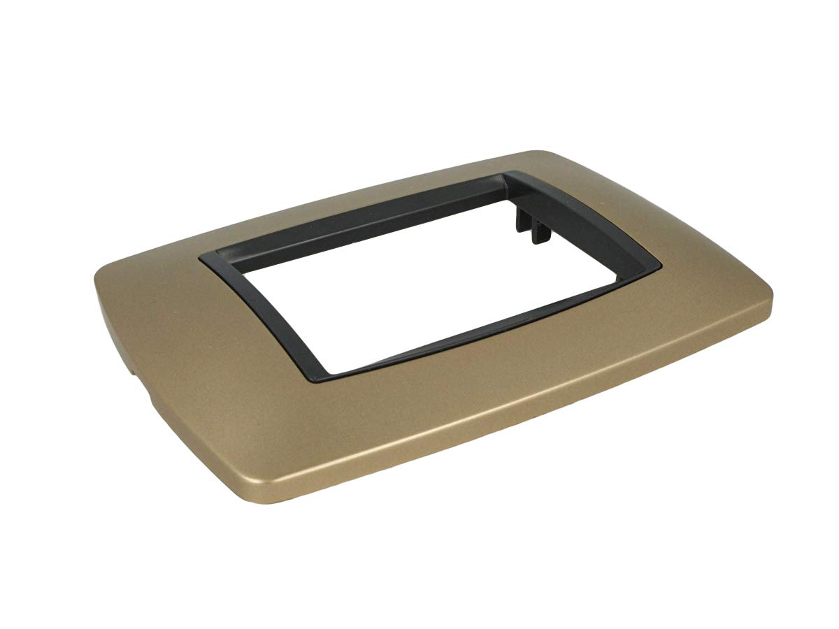 SANDASDON SD88003-12 Plaque 3 M Or Bombes Compatible Bticino Living International